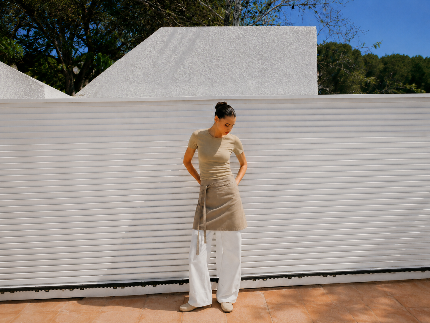 Schürze beige CG Workwear