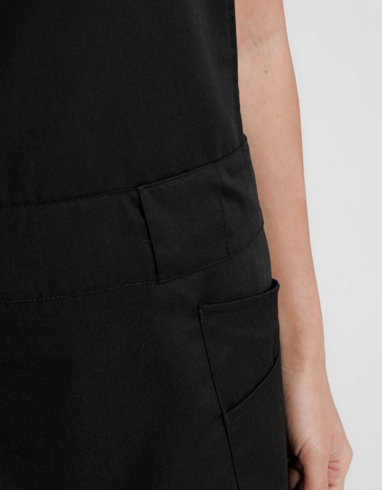 Latzschürze Imola 2in1 Classic 96 x 95 cm - schwarz