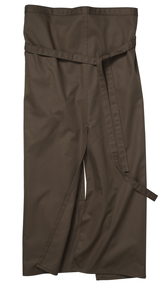 Schlitzschürze Milano Classic 100 x 100 cm - toffee