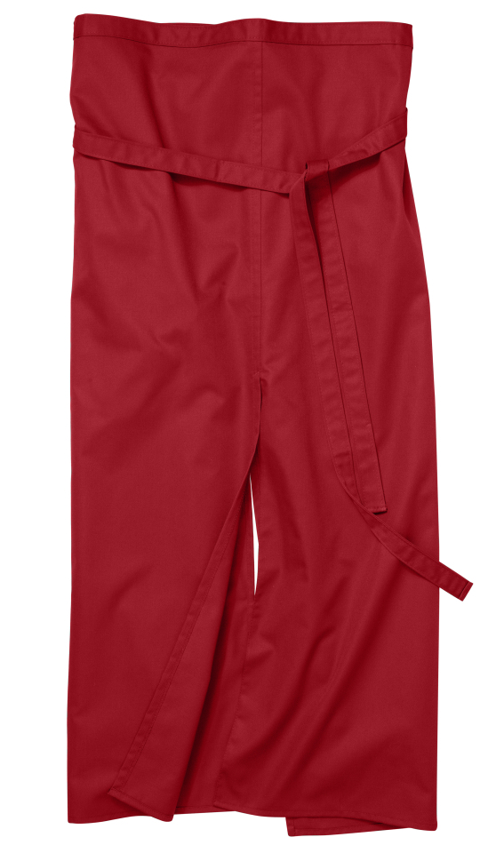 Schlitzschürze Milano Classic 100 x 100 cm - rot