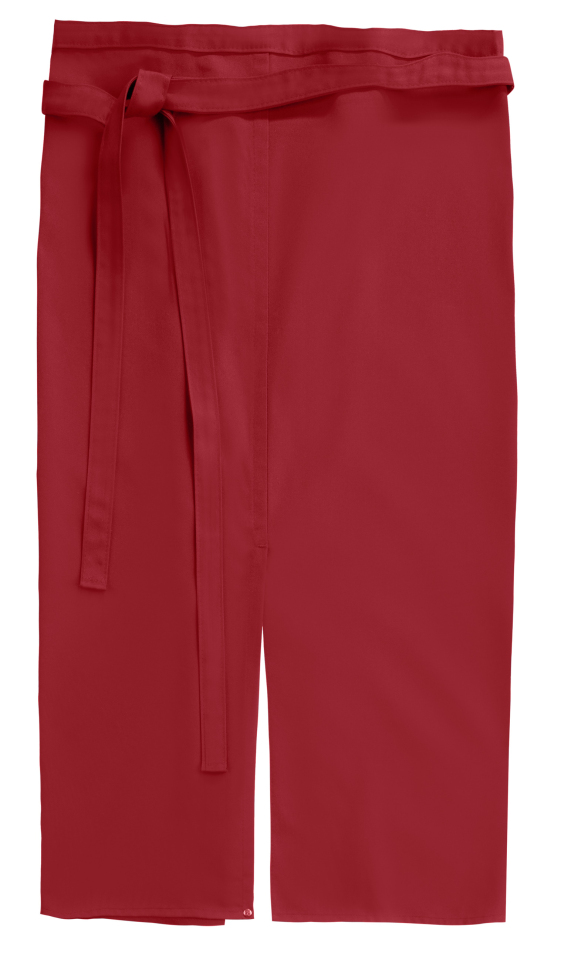 Schlitzschürze Milano Classic 80 x 100 cm - regency red