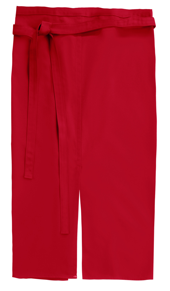 Schlitzschürze Milano Classic 80 x 100 cm - rot