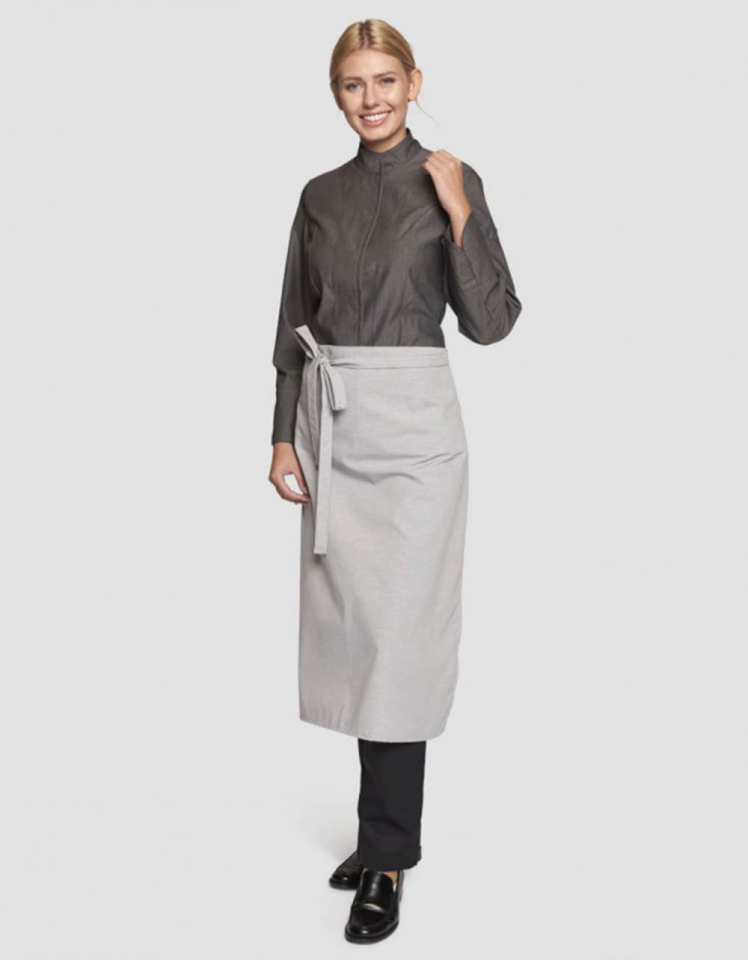 Bistroschürze Pizzone Melange 80 x 71 cm - braun-melange