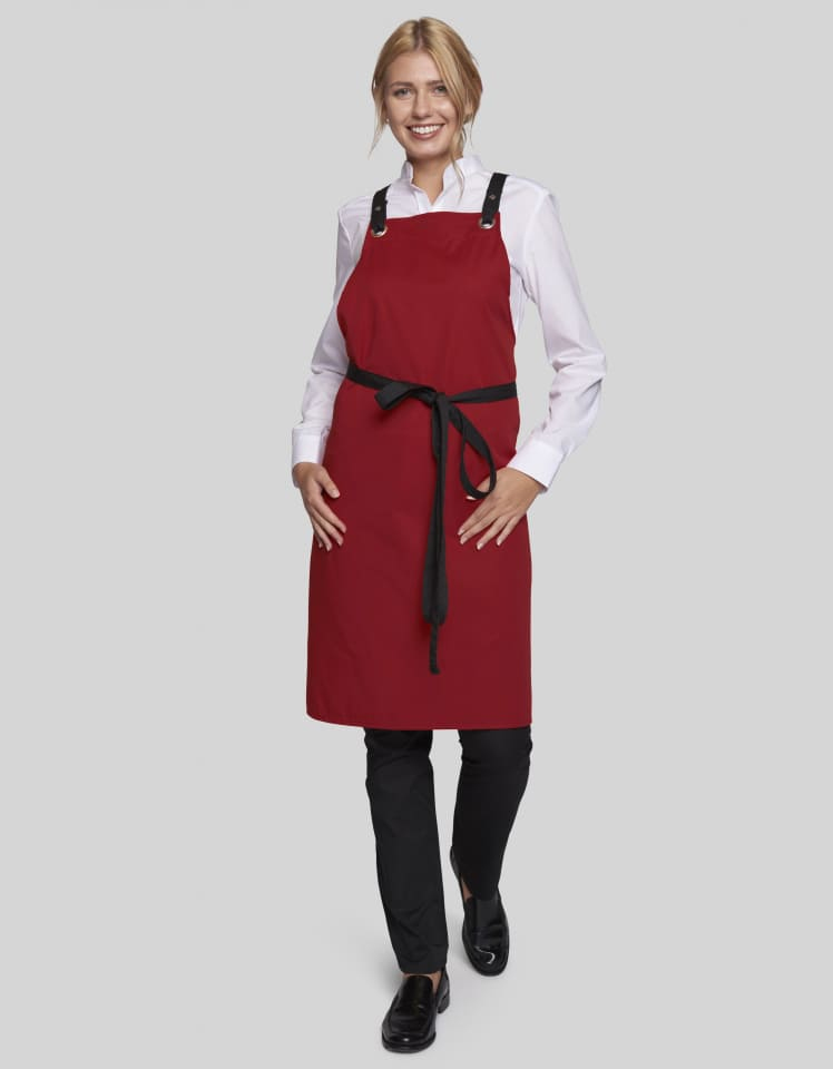 Latzschürze Potenza X Classic 90 x 71 cm - regency red