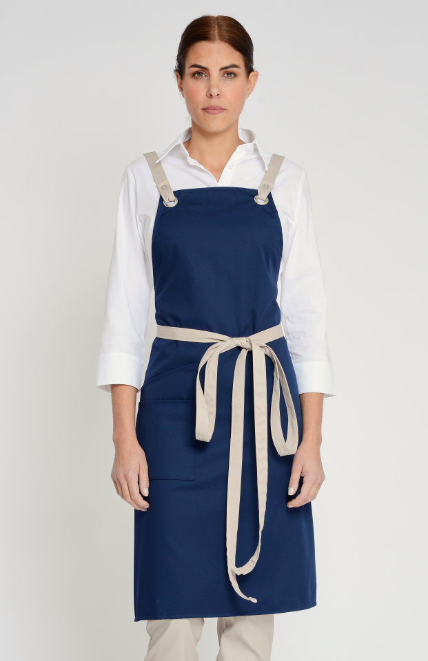 Latzschürze Potenza X Classic 90 x 71 cm - dunkelblau