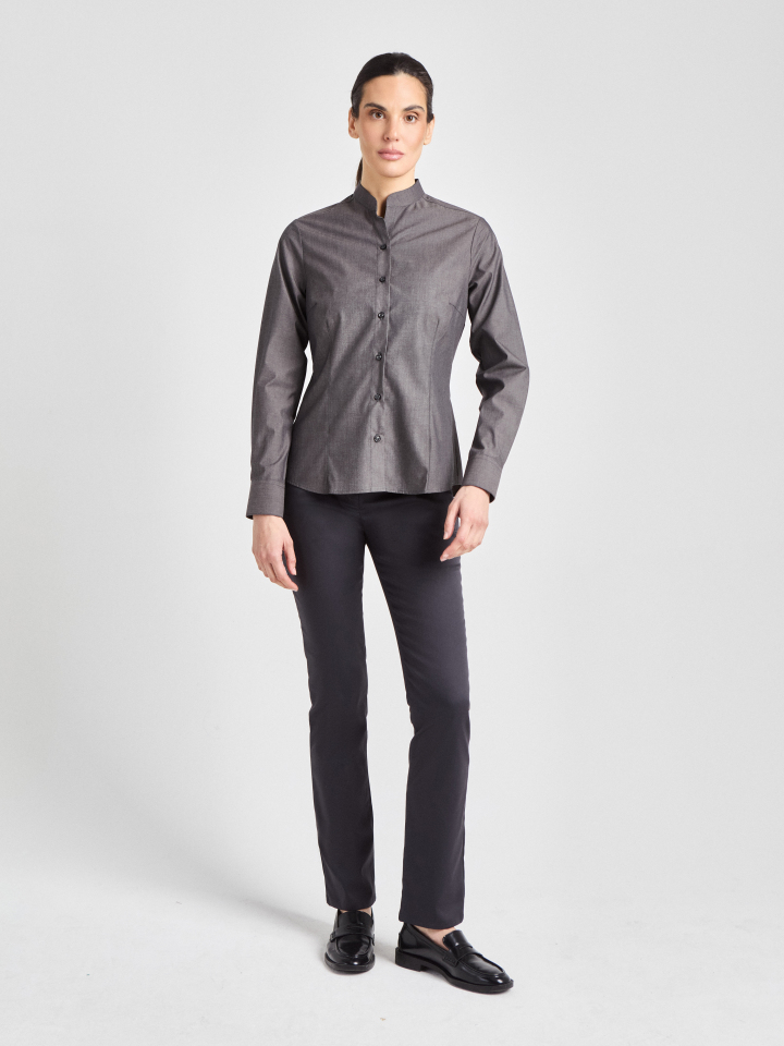 Bluse  Pacentro Lady Melange - dunkelgrau-melange