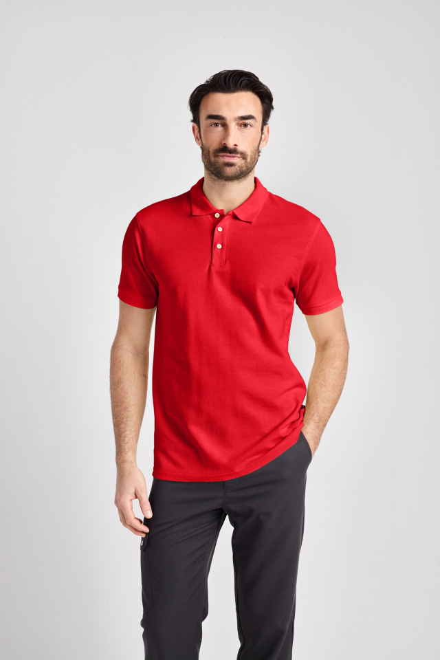 Iseo Man - Poloshirt - aperol 