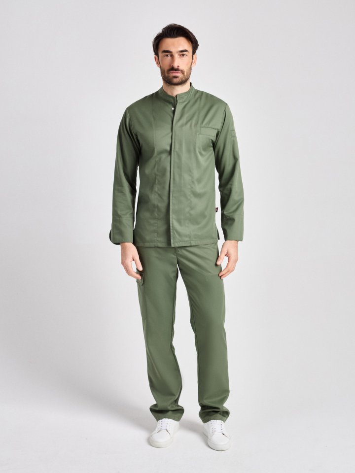 Kochjacke Rimini-Bene Man Classic - olive