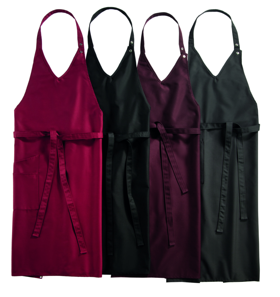 Cupello Classic 90x75 Latzschürze V-Neck - chocolate