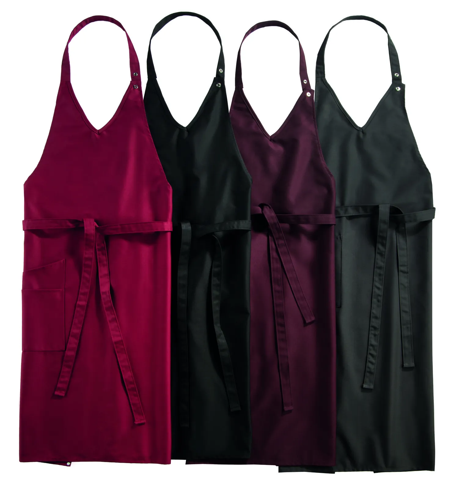 Cupello Classic 90x75 Latzschürze V-Neck - cherry
