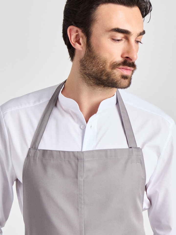 Latzschürze 110 x 75 Verona Classic Schlitz Bag - pale grey