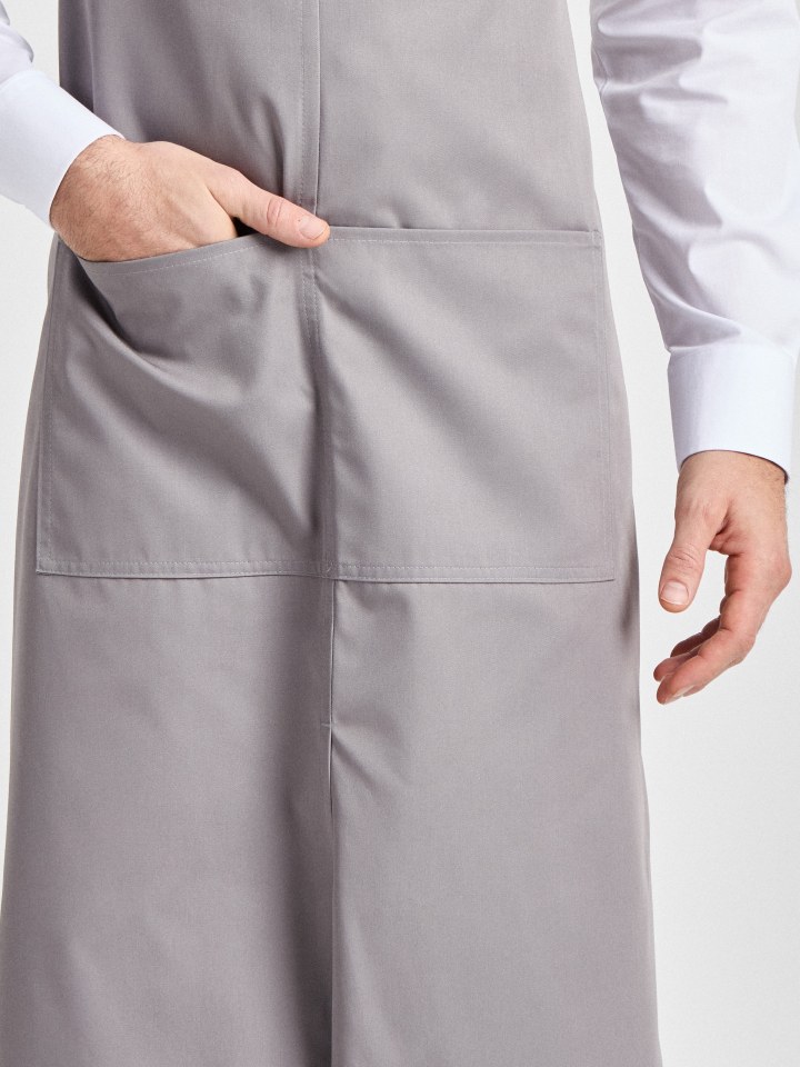 Latzschürze 110 x 75 Verona Classic Schlitz Bag - pale grey