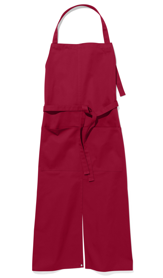 Latzschürze Verona Bag Schlitz Classic 110 x 75 cm - cherry