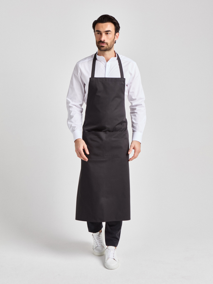 Latzschürze  Verona Classic Bag 110 x 75 - raven