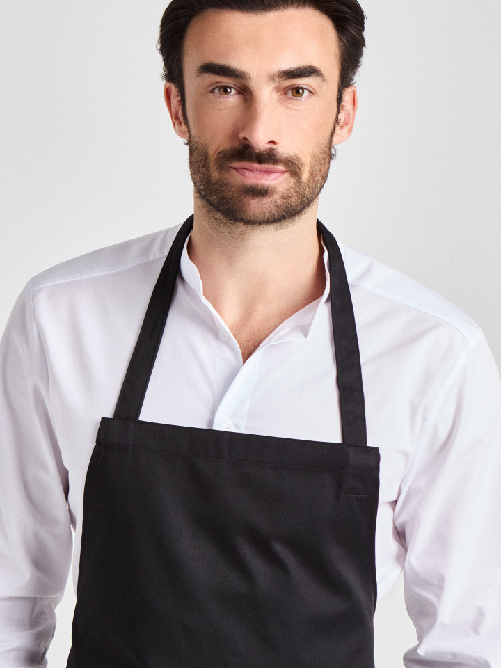 Latzschürze  Verona Classic Bag 90 x 75 - schwarz