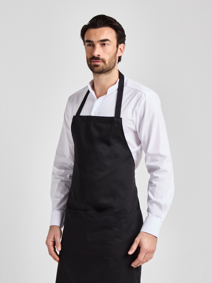 Latzschürze  Verona Classic Bag 90 x 75 - schwarz