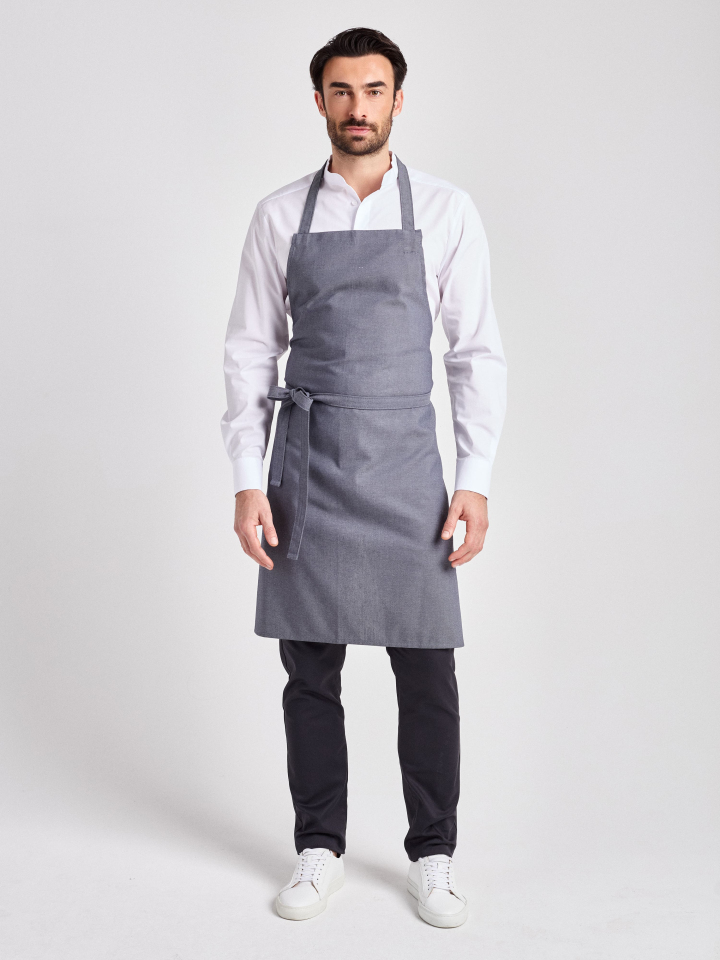 Gorizia Structure Latzschürze 90x75 cm - grau