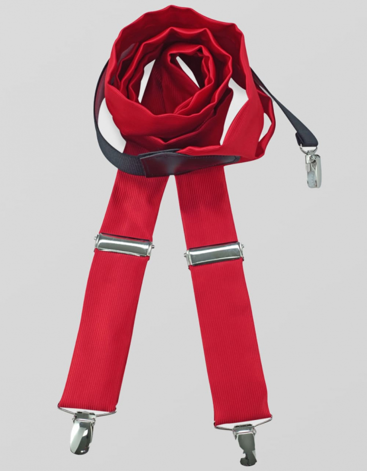 Hosenträger Moricone - rot
