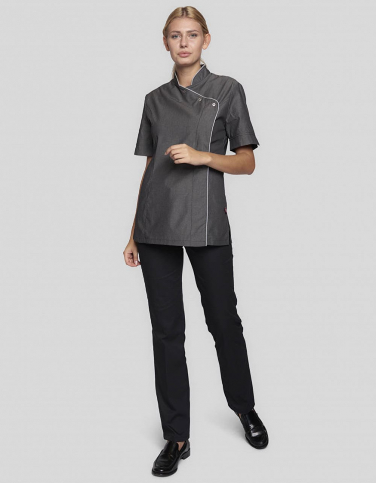 Jacke Foggia Lady Melange - dunkelgrau-melange