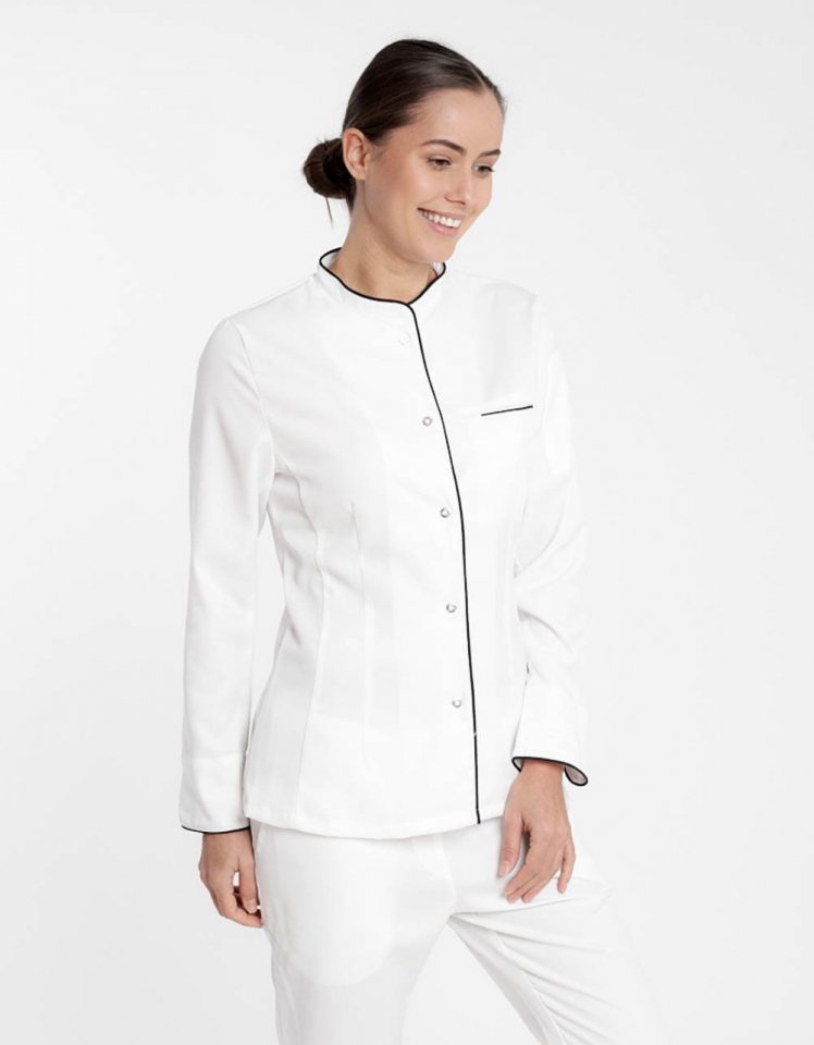 Jacke Pistoia Lady Care - weiß-schwarz