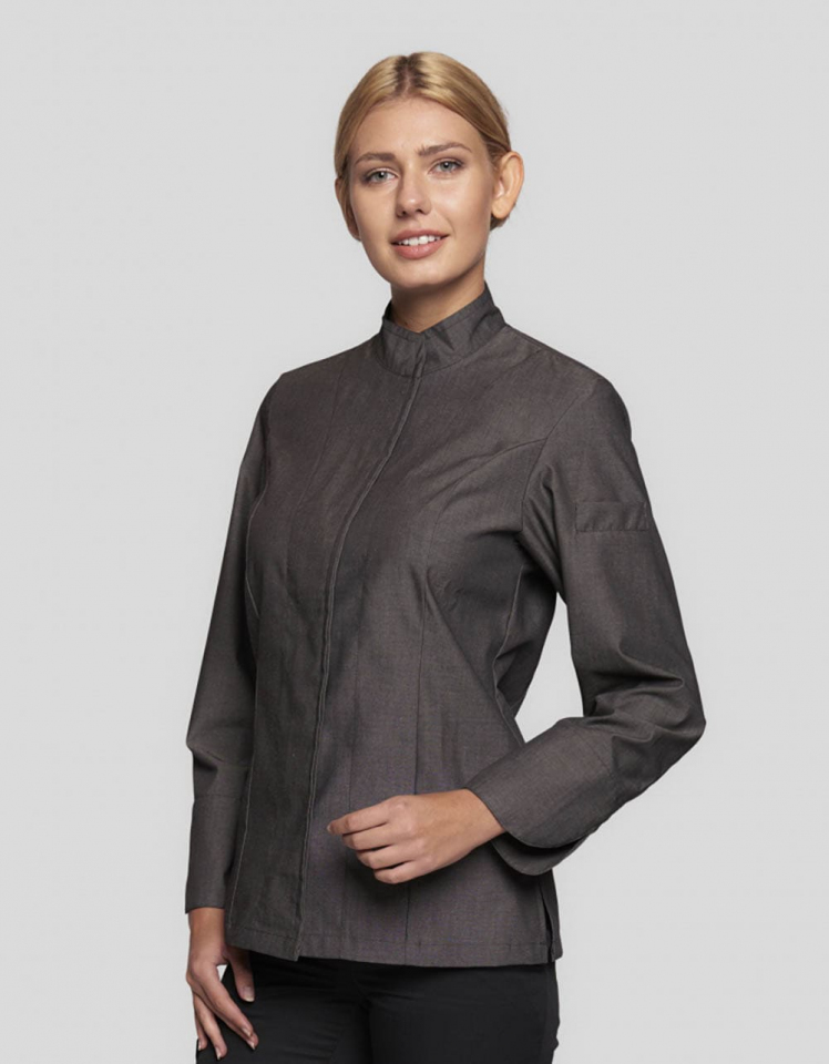 Jacke Giulianova Lady Melange - dunkelgrau-melange