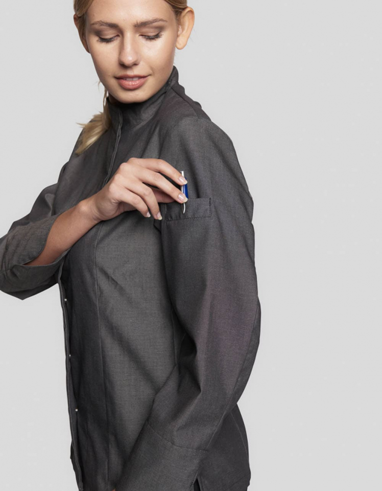 Jacke Giulianova Lady Melange - dunkelgrau-melange