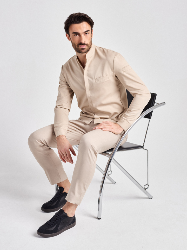 Kochjacke Vigo Man Care - beige