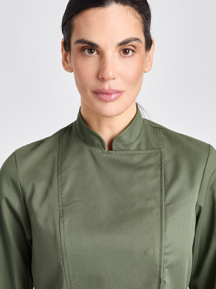 Kochjacke Rimini-Bene Lady Classic - olive