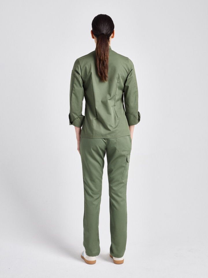 Kochjacke Rimini-Bene Lady Classic - olive