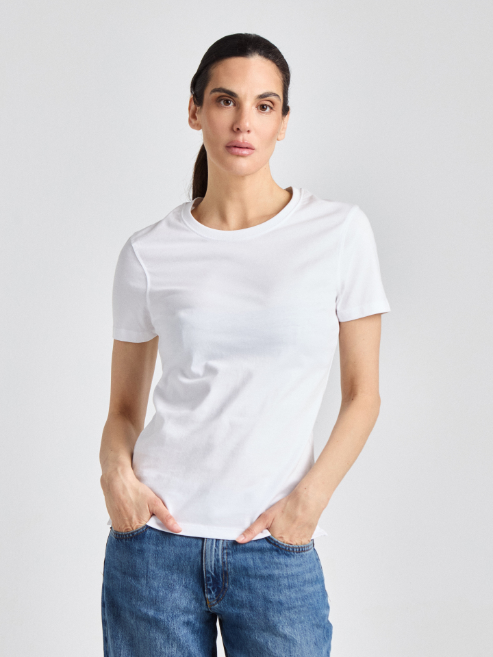 T-Shirt Kurzarm Ragusa Lady - weiß