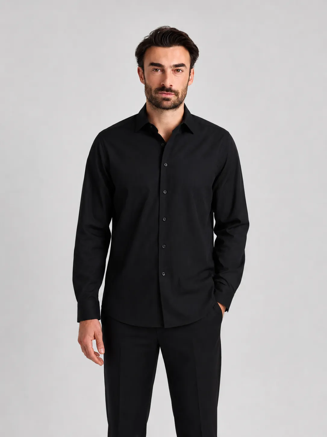 Navelli Man - Hemd - schwarz