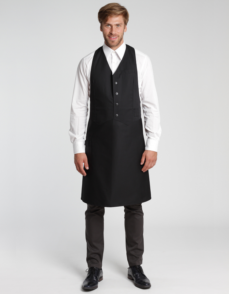 Westenschürze Corcolle Classic 88 x 94 cm - schwarz