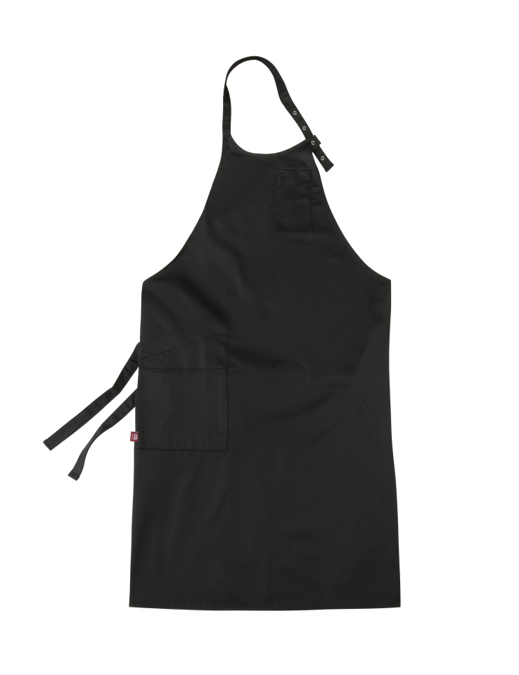 Latzschürze Vittoria Classic 105 x 75 cm - schwarz