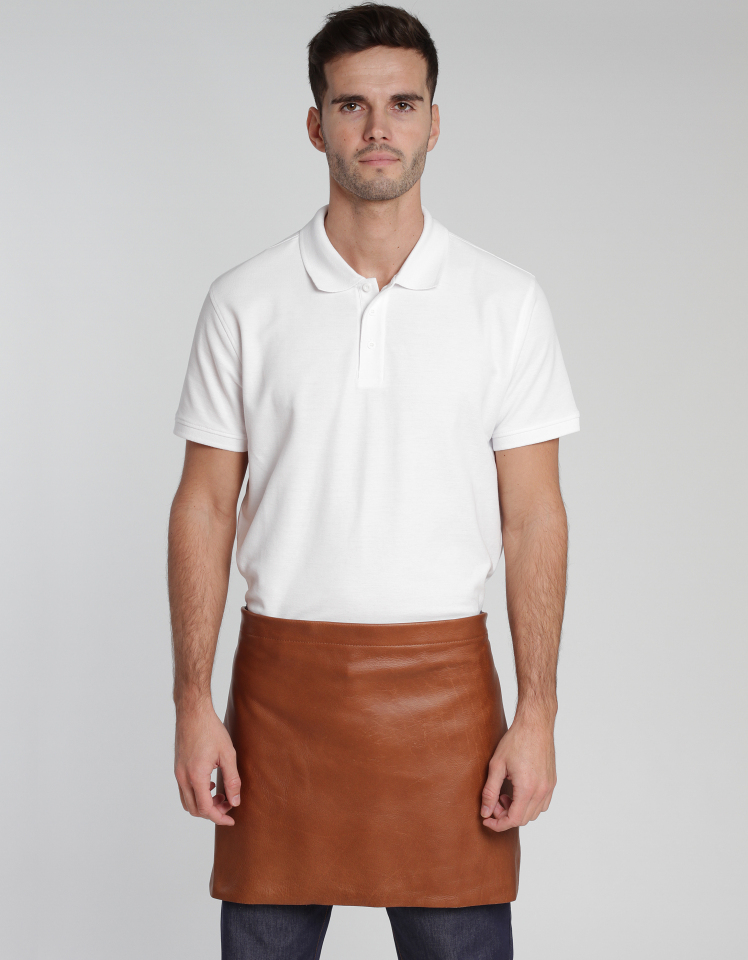 Lederschürze Pelieri 40 x 60 cm - cognac