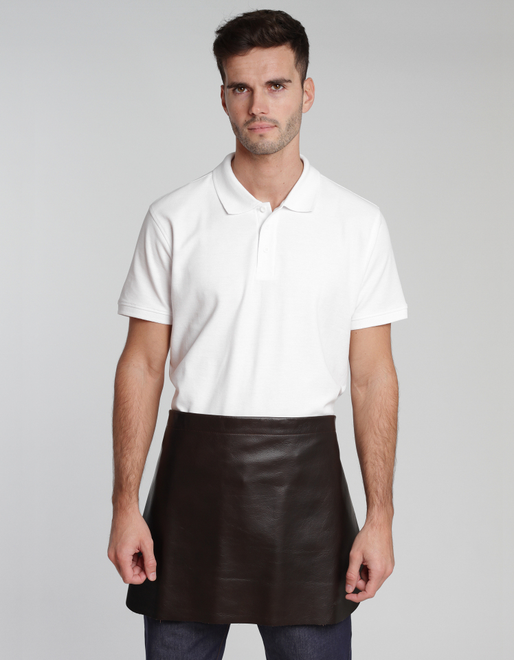 Lederschürze Pelieri 40 x 60 cm - dunkelbraun