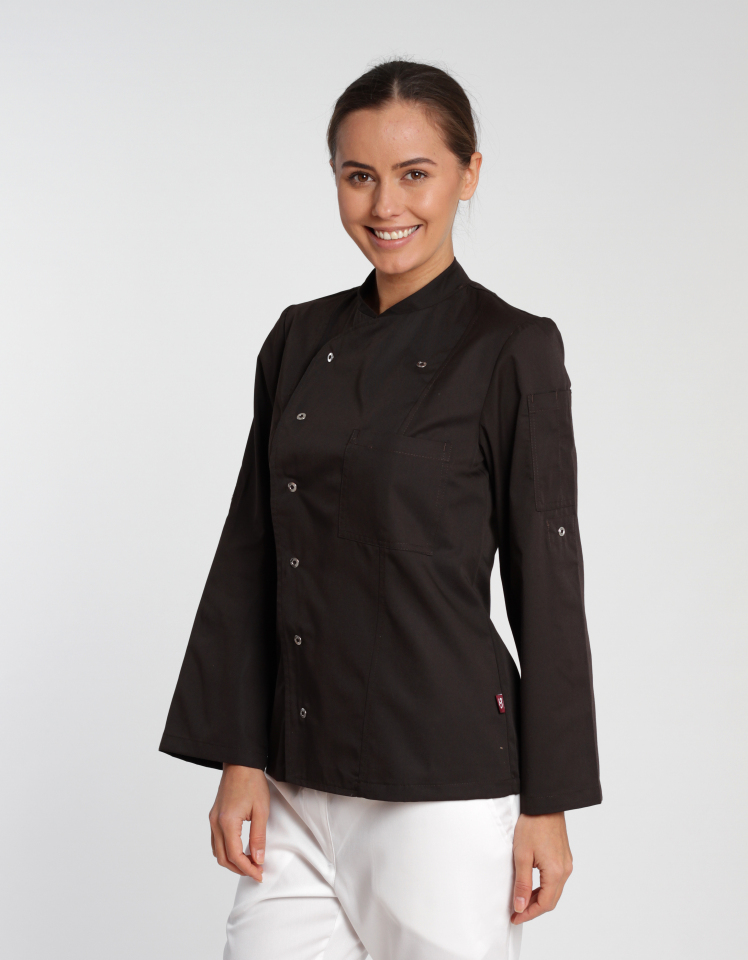 Kochjacke Turin Lady Classic - chocolate