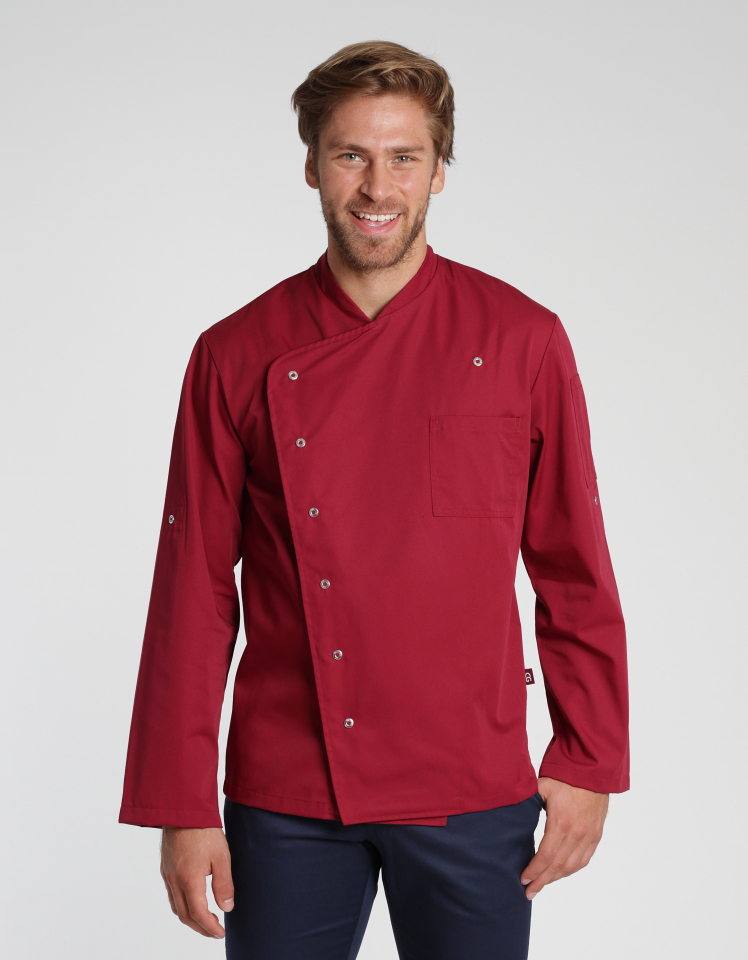 Kochjacke Turin Man Classic - cherry