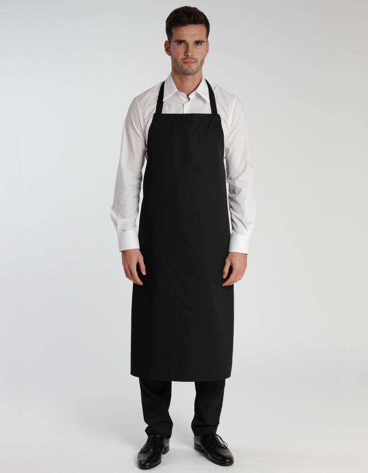 Latzschürze Verona Classic 110 x 75 cm - schwarz