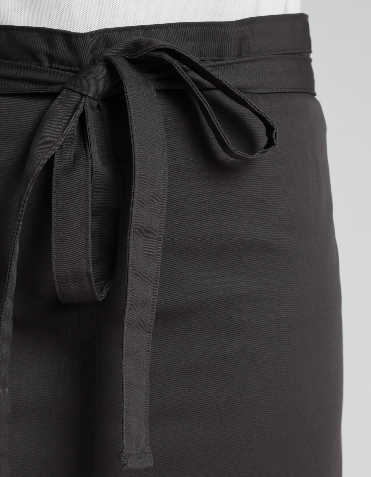 Schlitzschürze Milano Classic 80 x 100 cm - raven