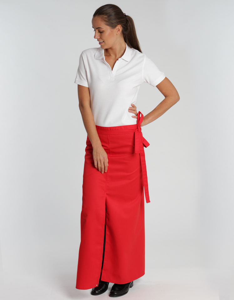 Schlitzschürze Milano Classic 80 x 100 cm - rot