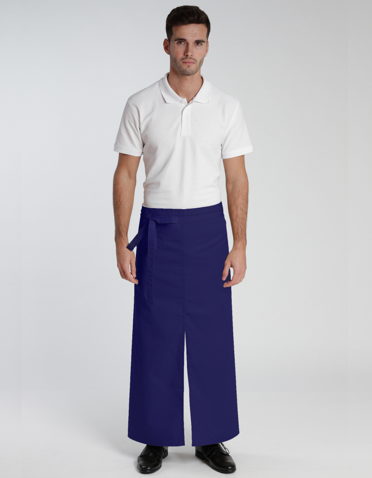 Schlitzschürze Milano Classic 100 x 100 cm - marine