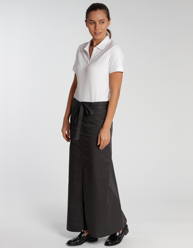 Schlitzschürze Milano Classic 100 x 100 cm - raven