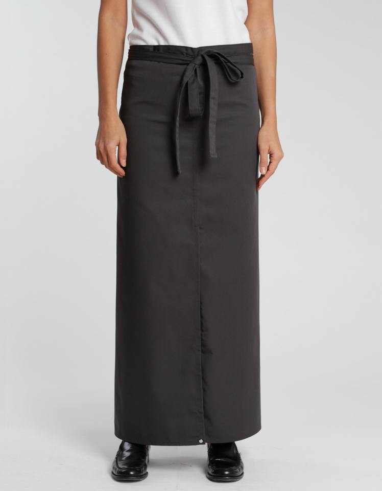 Schlitzschürze Milano Classic 100 x 100 cm - raven