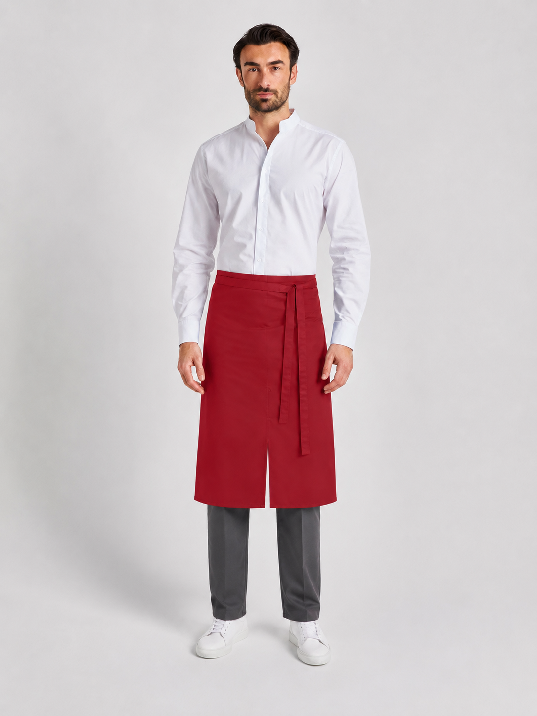 Milano Classic 80 x 100 - Schlitzschürze - regency red