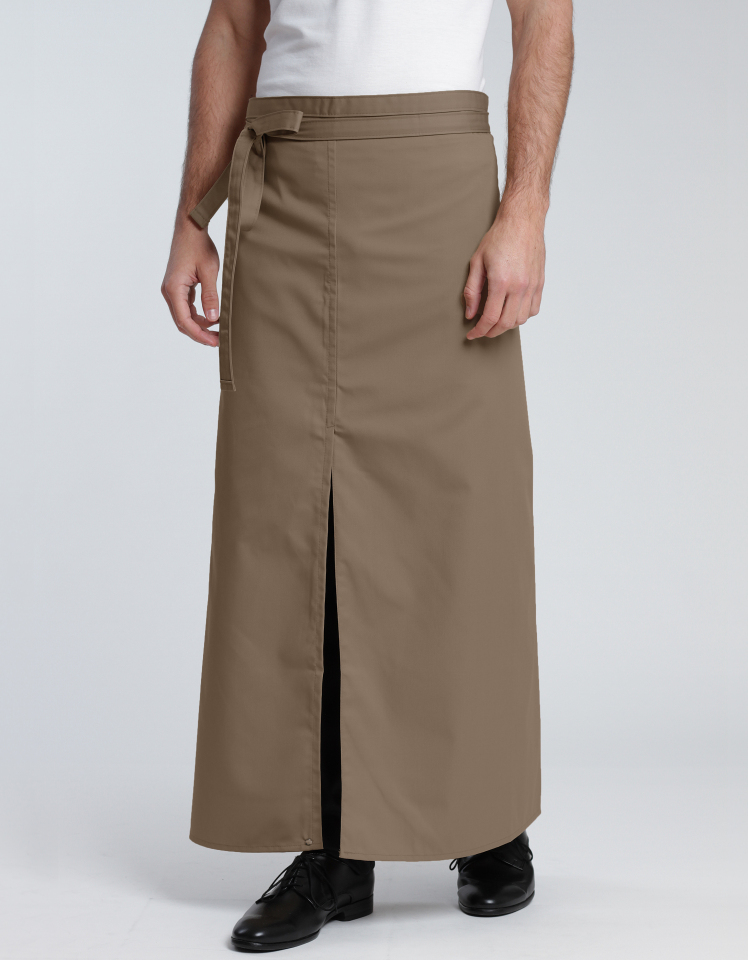 Schlitzschürze Milano Classic 80 x 100 cm - taupe