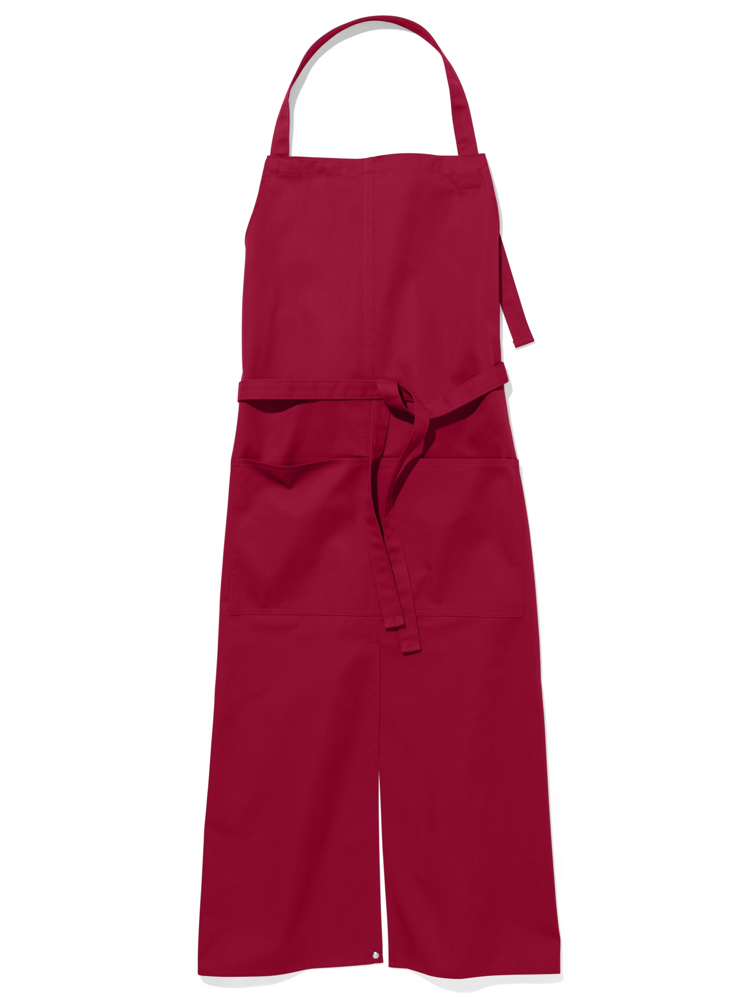 Verona Classic Schlitz Bag - Latzschürze 110 x 75 - cherry