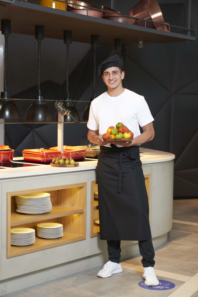 Bistroschürze Roma GreeNature 80 x 100 cm - marine