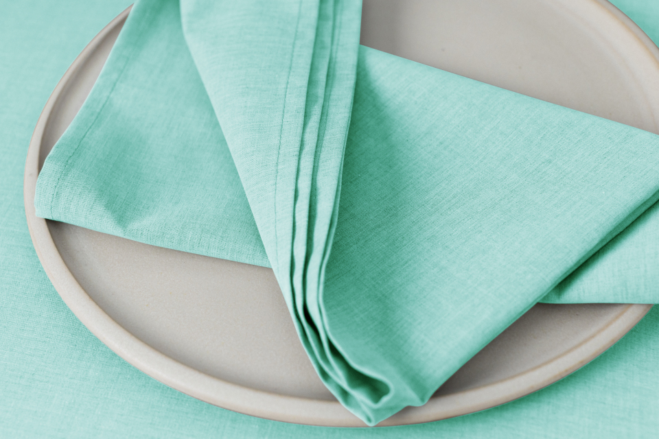 Arezzo 48 x 48 cm Servietten aqua green
