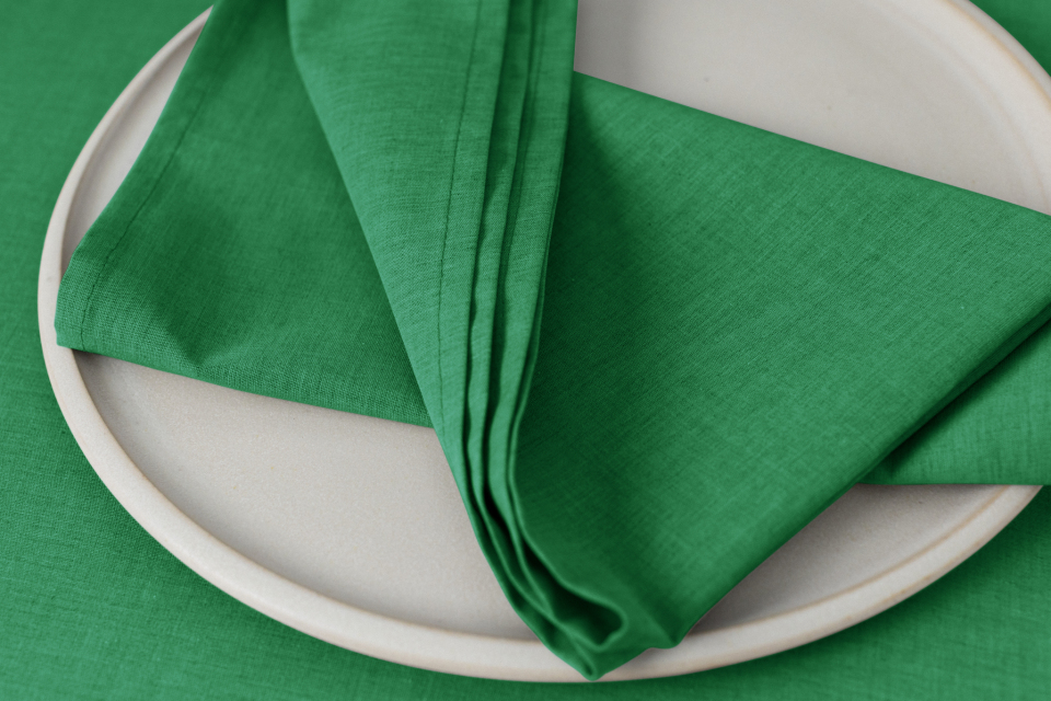 Arezzo 48 x 48 cm Servietten bottle green