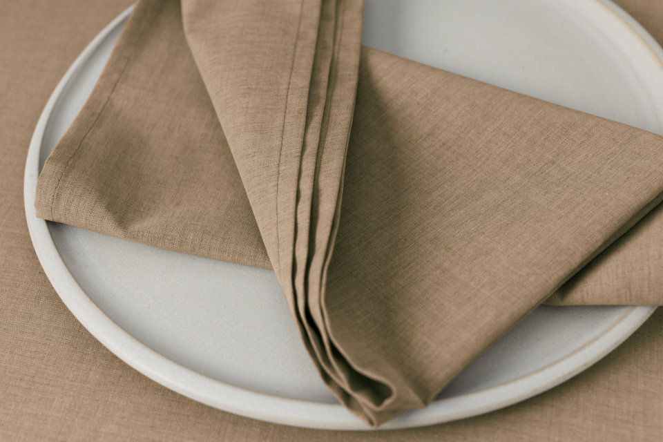 Arezzo 37 x 37 cm Servietten khaki